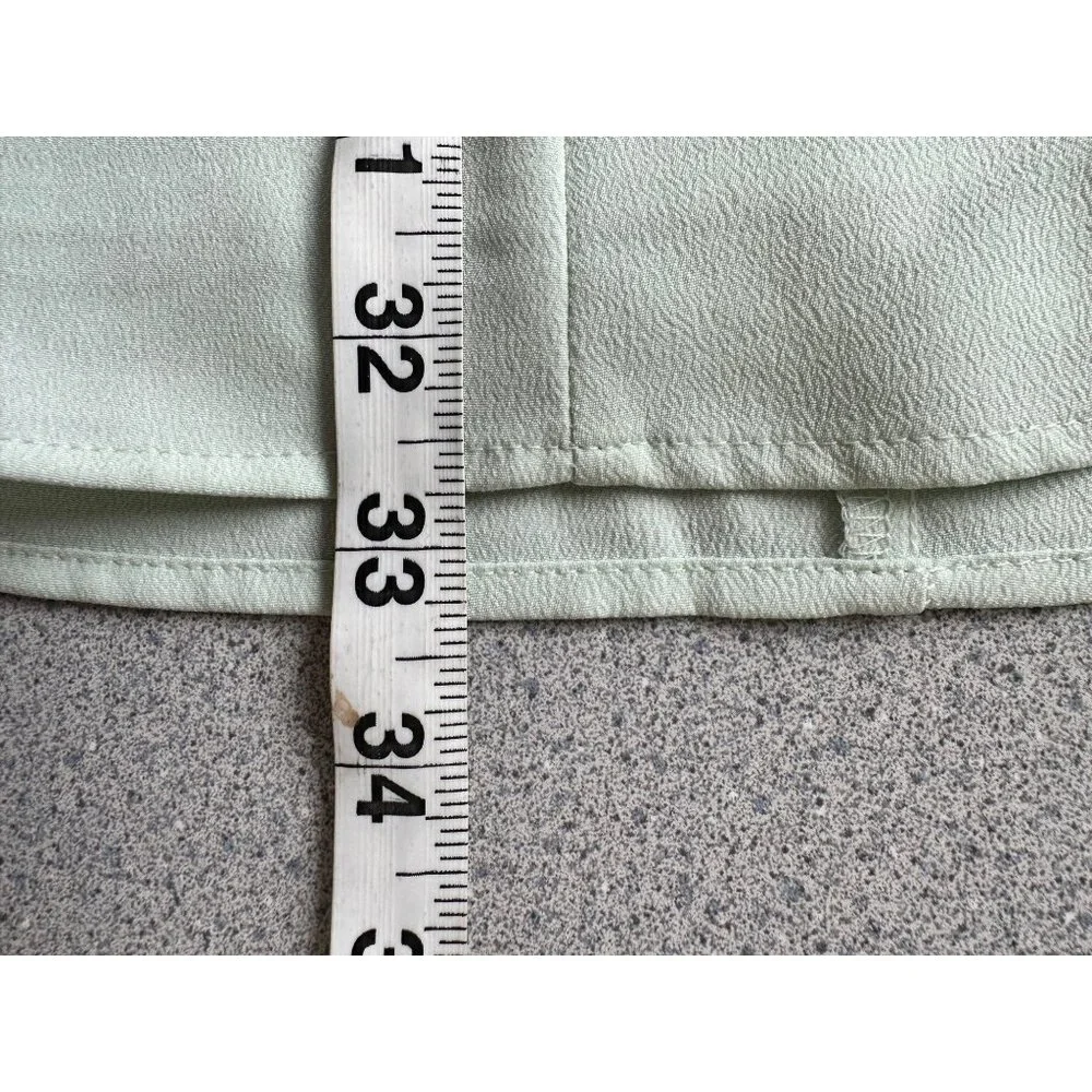 A&F Corset Style Mini Dress Women ST Sage Green Sweetheart Smocked coquette - Picture 9 of 9